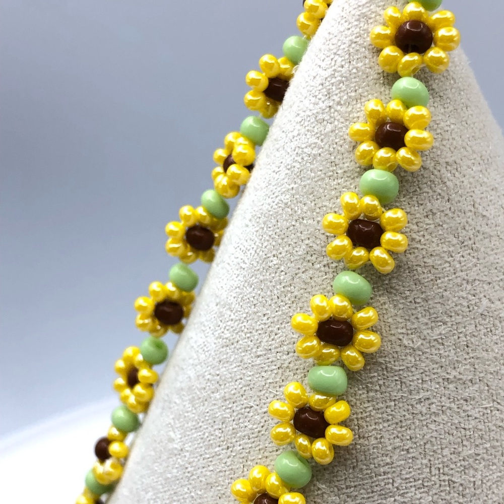 Sunflower Flower Yellow Bracelet fashion minimalist NEW